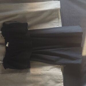 H&m Black Short Of-shoulder Dress NWT L